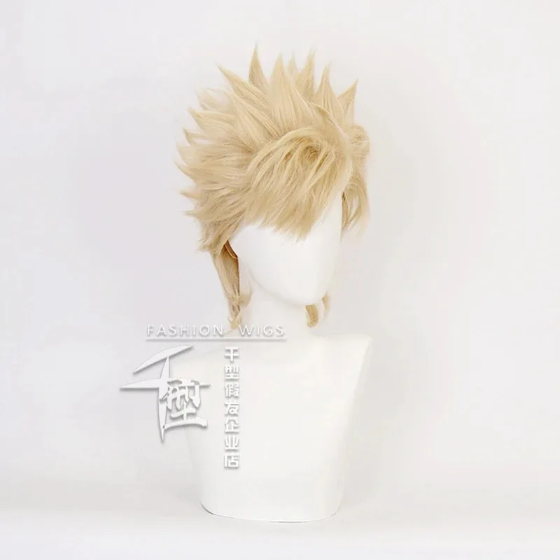 조조의 기묘한 모험 시저 앤소니오 Zeppeli 짧은 가발 코스프레 의상 내열성 합성 머리 JOJO 남성 여성 가발