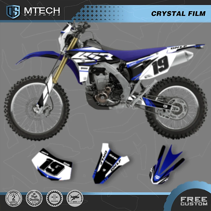 

DSMTECH мотоциклетные графические фоновые наклейки, наборы наклеек для YAMAHA WRF 450 2012 2013 2014 2015 013