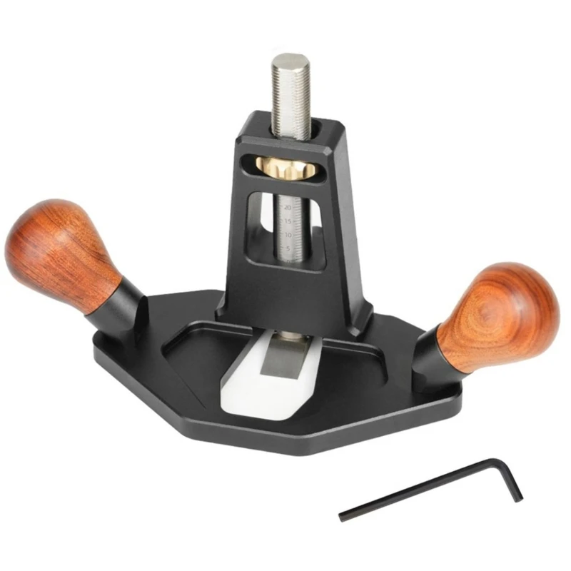 Carpenter Premium Router Plane Handheld Planer Hand Tool Hand Push Planer Router Plane Trimming Fine Adjustment Knob