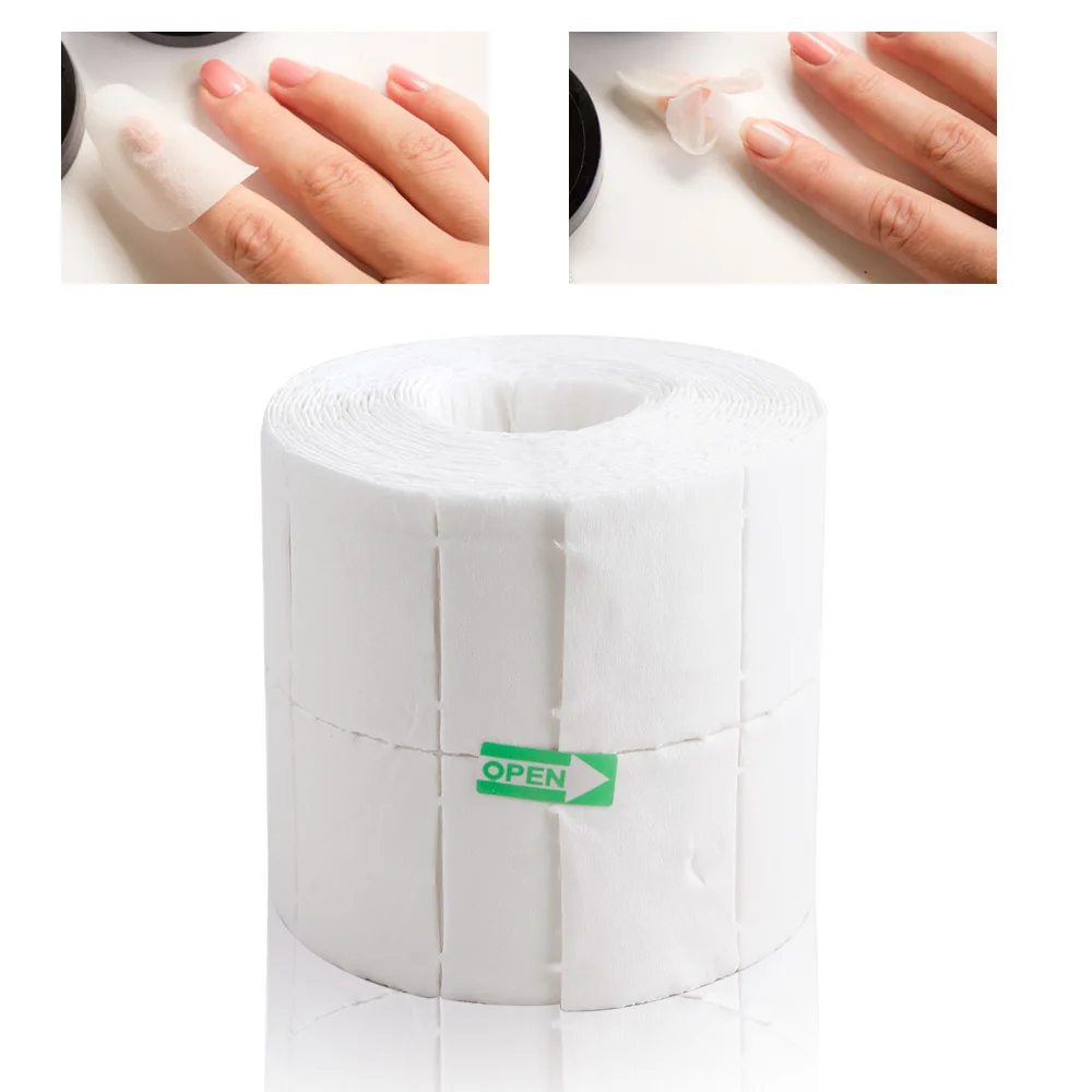 300/500/900 Pz Nail Gel Polish Remover Salviette per manicure Detergente per unghie Senza pelucchi Tovaglioli per unghie Tamponi di carta di cotone Suggerimenti per smalto Strumenti