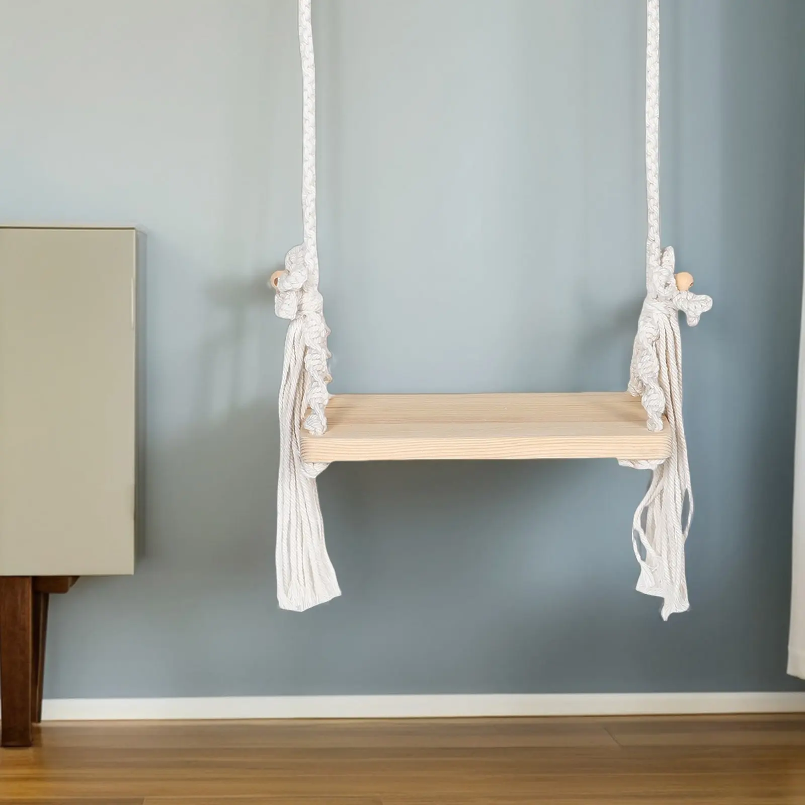 Newborn Photography Swing Wooden Baby Photo Prop Seat Indoor Outdoor Infant Photoshoot Accessory Newborn Swing Photo Prop view 4