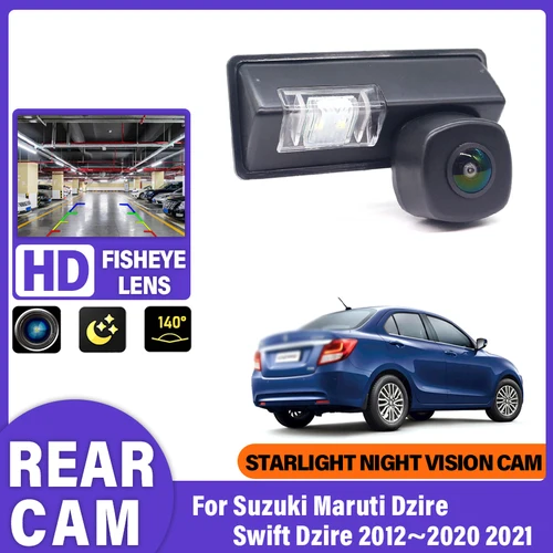 Cámara de visión trasera para Suzuki Maruti Dzire Swift Dzire 2012 ~ 2018 2019 2021 CCD HD visión nocturna cámara de respaldo de estacionamiento inverso