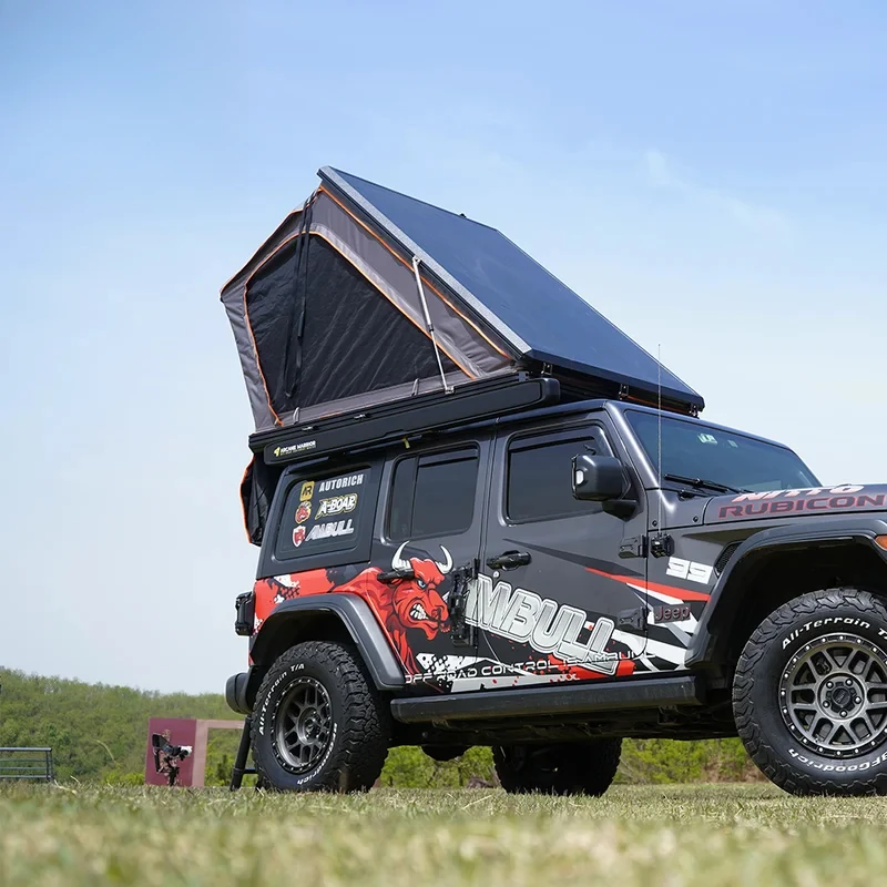 

Ambull Factory Odm Oem High Quality 2-4 People Family Quick Setup Car Tent Camping Aluminum Hard Roof Top Tent