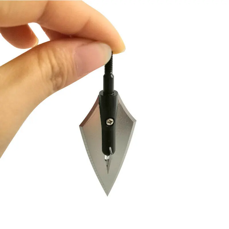 Archery blade Arrowhead 160 GrainBroadheads Stainless Steel Hunting Arrowheads Screw-In Tips Points Shooting Accessories
