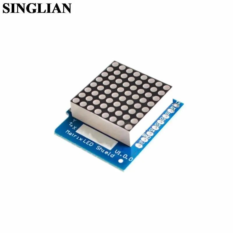 1set Matrix LED Shield V1.0.0 For WEMOS D1 Mini 8x8 Matrix Lattice LED Module With 8Pin