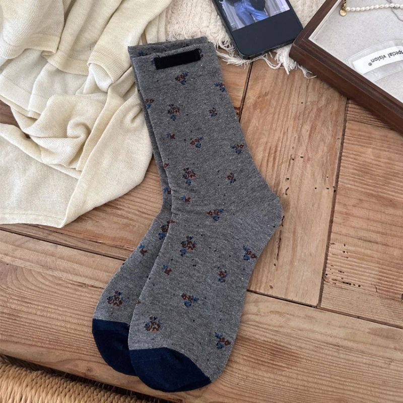 1 paire automne hiver nouveau Style coréen dentelle nœud chaussettes pour femmes coton court Coquette chaussettes gris décontracté chaussettes lâches de haute qualité