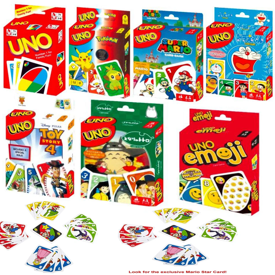 UNO FLIP! Games Family Funny Entertainment Board Game Fun Playing Cards Kids Toys Gift Box uno Card Game Children birthday gifts