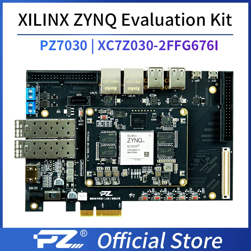 Puzhi 7030 Evaluation Kit 676I Xilinx Zynq-7000 SoC XC7Z030 FPGA Core Board Industrial Grade FPGA Development Board ZYNQ 7000