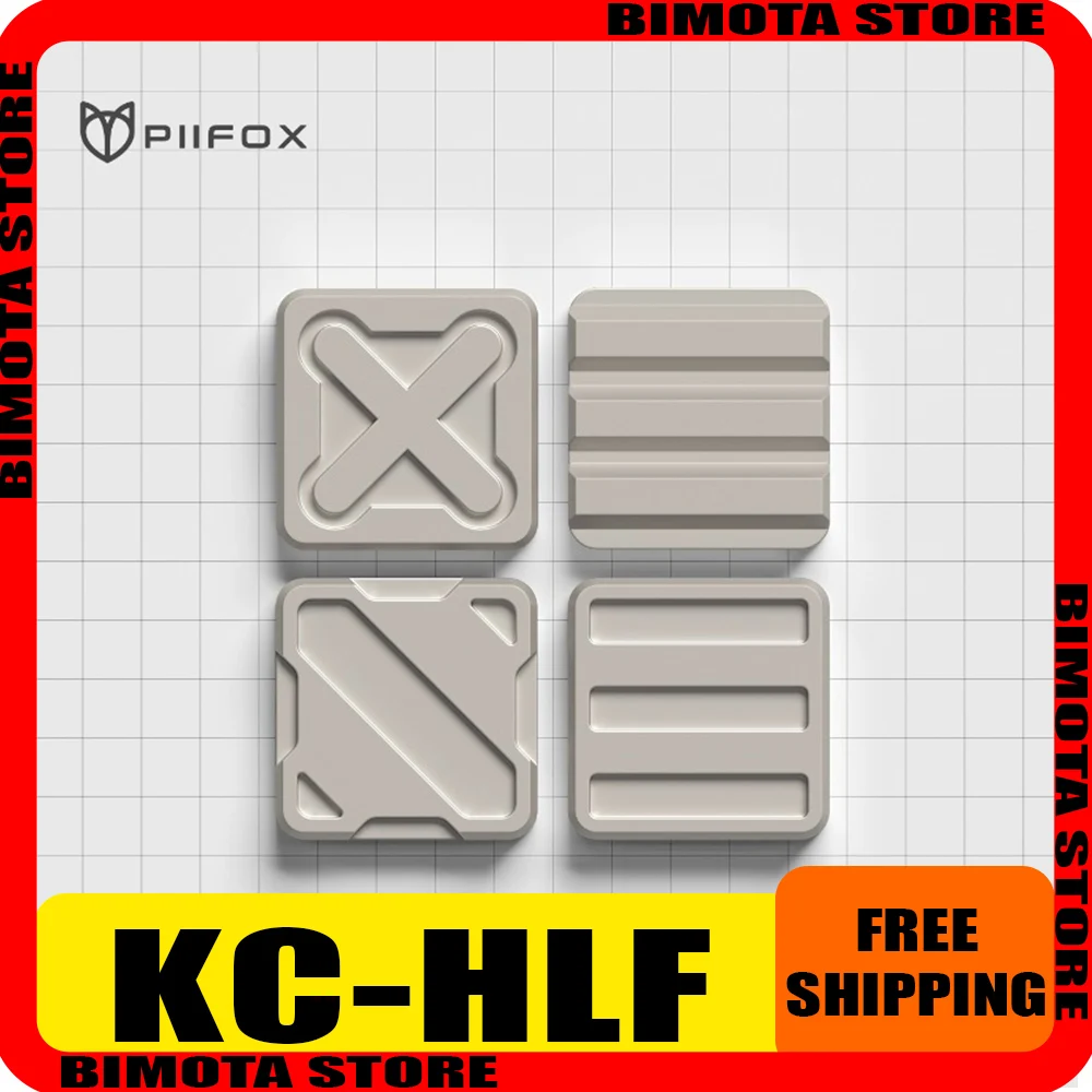 

PIIFOX Nuclear Metal Keycap Zinc Alloy Glossy/Matte Customized Personalized Key Caps 4PCS DIY MX Switch Mechanical Keyboard Gift
