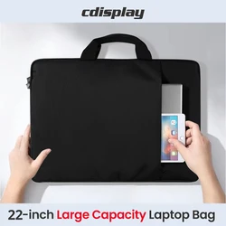 Cdisplay 22 inch Laptop Sleeve Bag Durable Travel Handbag Shockproof Protective Computer Sleeve Case with Handle Large Capacity