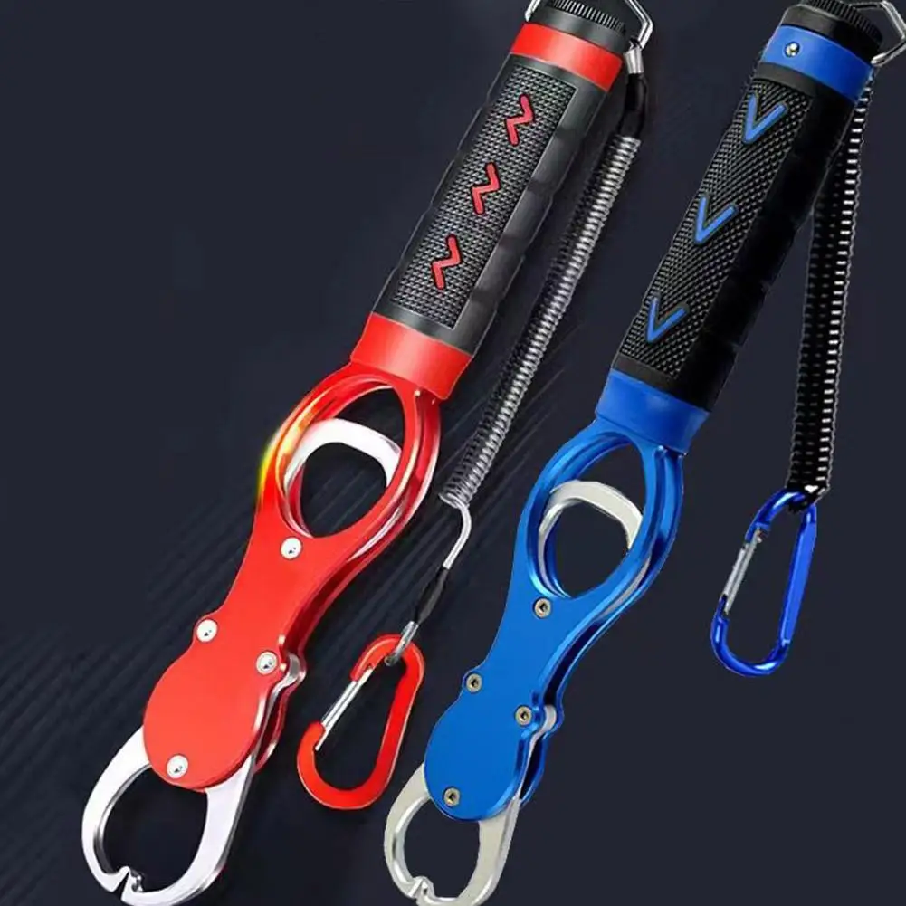 Fishing Tool With Weighing Aluminum Alloy Extended Clamp Fish Fish P Multifunctional Big Non-slip Fish Clamp Catcher Bait H K8J1