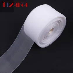 Tiyana Transparent Curtain Tape Border Pleat Trim Tape Ribbon Lace Grommet Header Tape Curtain Accessories Rings Tape 10meter  2