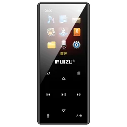 RUIZU D29 obsługuje odtwarzacz muzyczny Bluetooth MP3 zbudowany w przenośnym walkmanie z Radio FM płytą e-book leitor de mp3