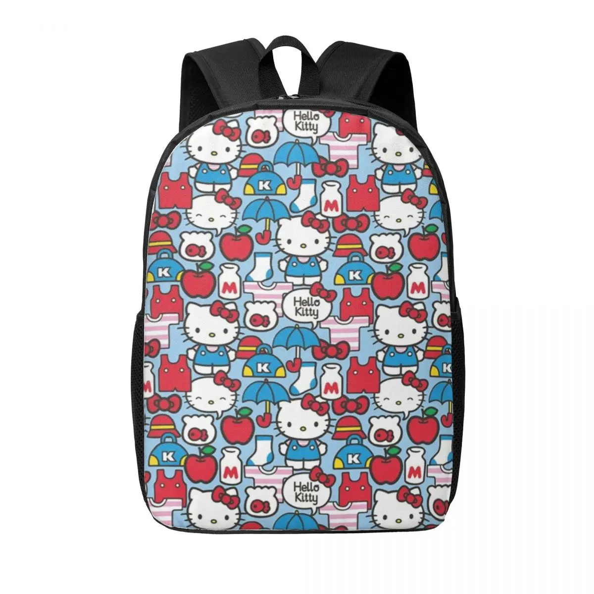 Custom Hello Kitty Cat Backpacks for Men Women School College Student Bookbag Fits 15 Inch Laptop Cartoon Bags