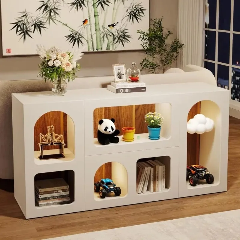 Superfície do console em madeira maciça fácil de instalar