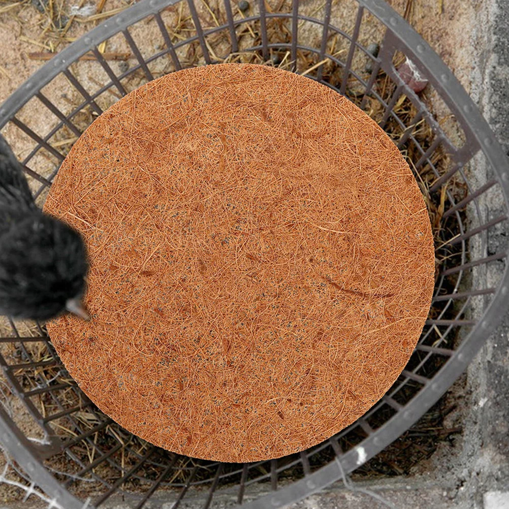 10 قطعة حصيرة عش الحمام ألياف جوز الهند منصات التعشيش الطبيعية دائم سهلة التركيب خدمة طويلة الأمد رشاقته حمامة عش حصيرة #5