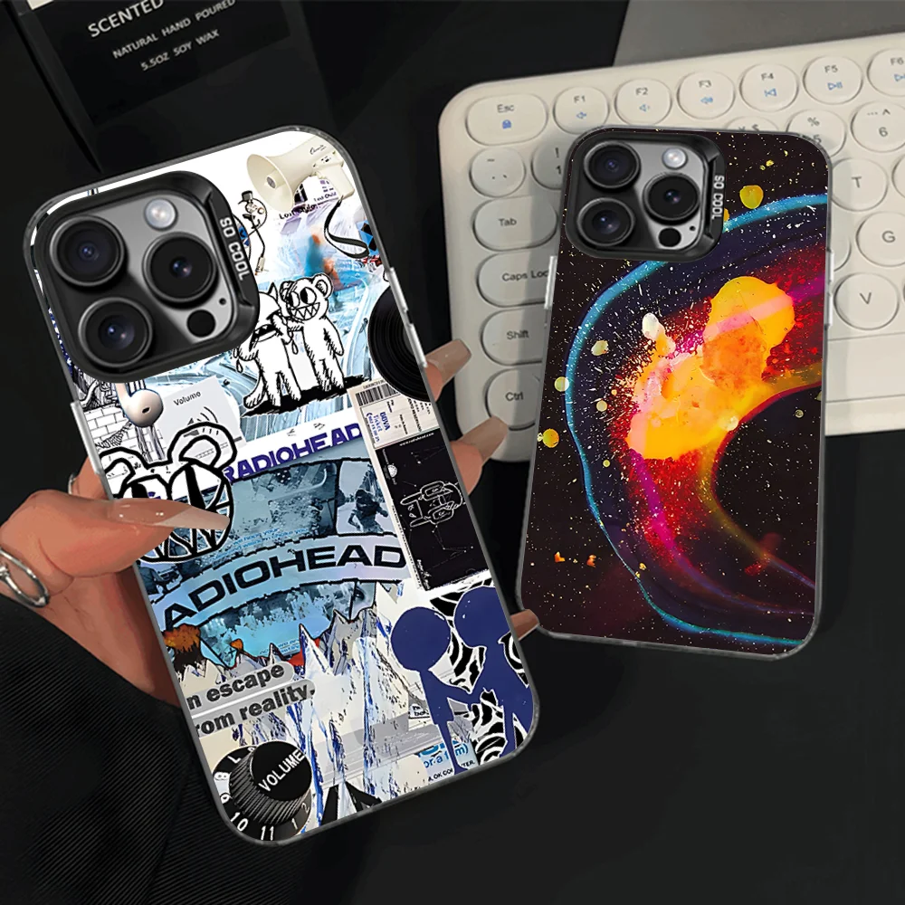 

Band R-Radiohead Albums Phone Case For iPhone 16,15,14,13,12,11,Pro,Max,Plus,Mini,XS,SE Anti Fall Black Matte Hard Bumper