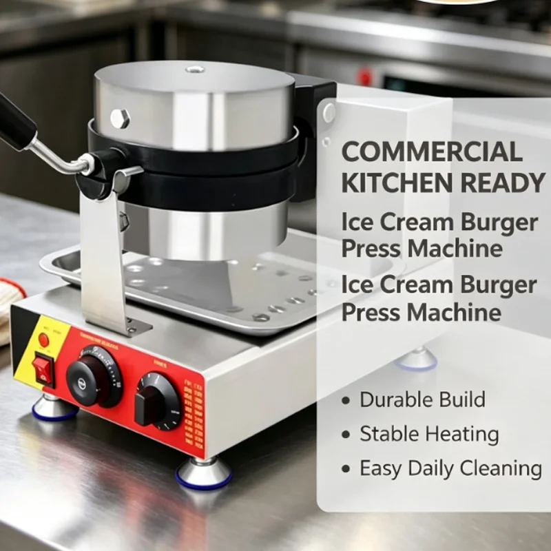 Hotel Restaurant Commercial Electric Ice Cream Burger Machine Multi Functional New Pocket Bread Baking Machine