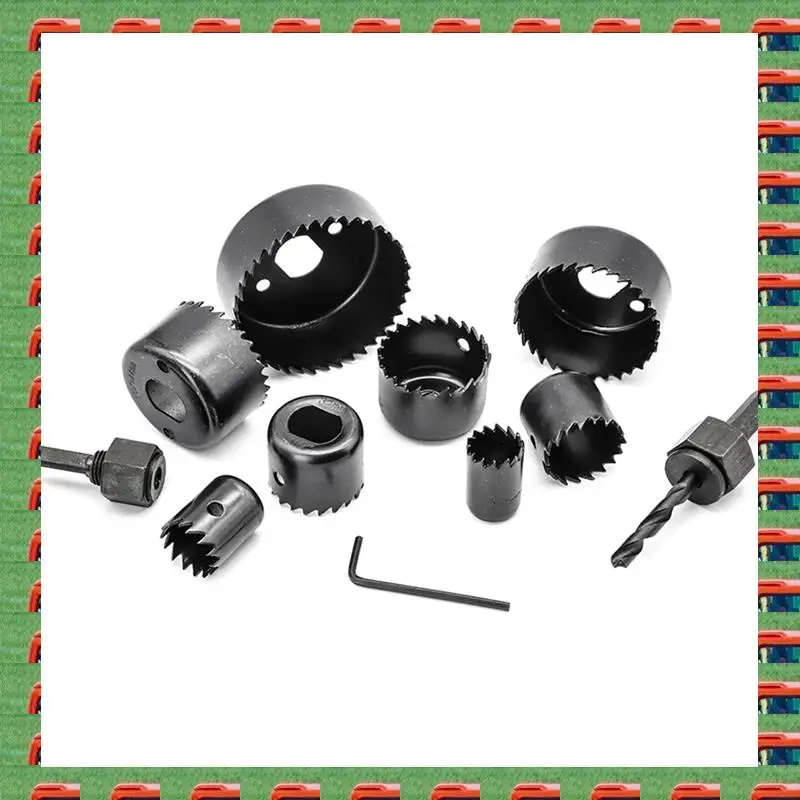 

16Pcs Carbon Steel Hole Saw Kit 3/4Inch To 5Inch(19-127Mm) Saw Blades, For Wood,Plastic,PVC And Drywall