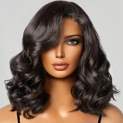 Body Wave Hair 13x4 Lace Front Bob Wig Remy Brazilian Human Hair Wigs For Women Body Wave Hair Bob Wig Transparent Swiss Lace