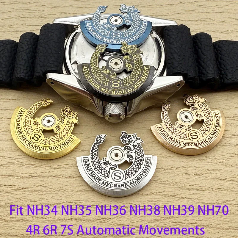 Customized NH35 Movement Rotor Fit for NH38 NH39 4R35 7S26 NH35 NH36 Movement Pendulum Oscillating Weight Hammer Automatic Rotor