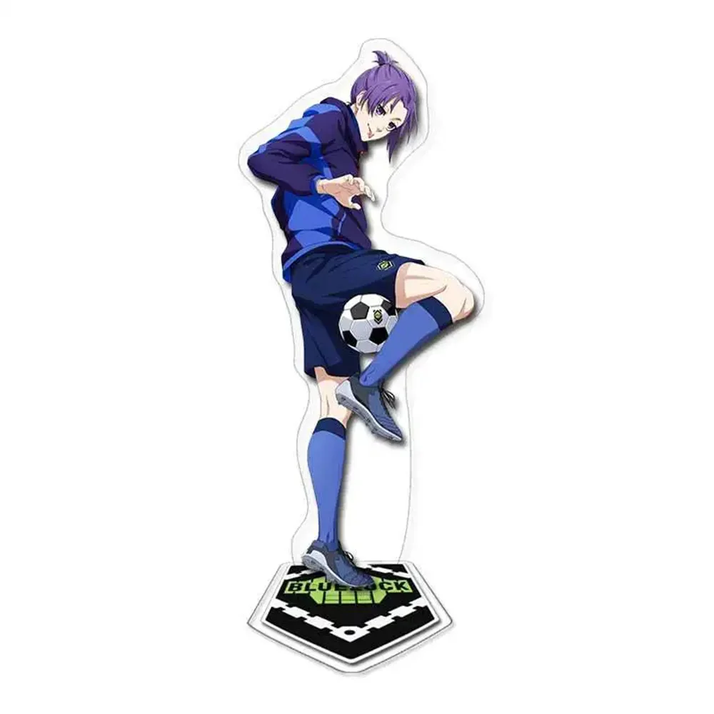 Hot Fashion Anime Figure Blue Acrylic Stands Cosplay Isagi Chigiri Bachira Nagi Karasu Cartoon Model Plate Series Gift 15cm