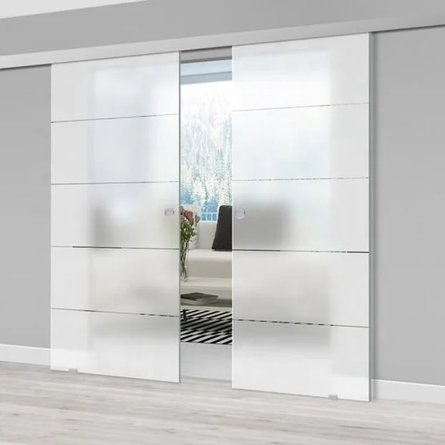 9CE Aluminum Semi-Automatic Soft Closing and Frameless Glass Sliding Door Hardware