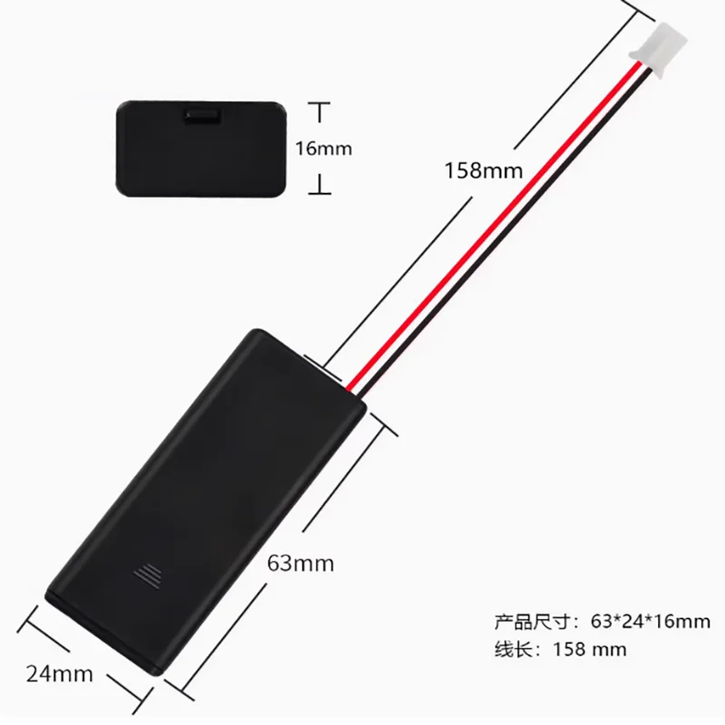 1pcs 2AAA 두 번째 번호. 7 배터리 박스 bbc 마이크로:비트 스위치 배터리 홀더 3V