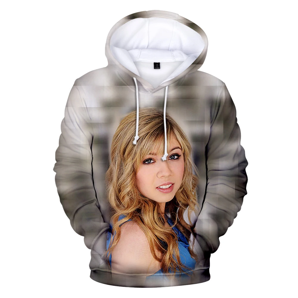

2026 Jennette McCurdy Hoodie Unisex Long Sleeve Man Woman Sweatshirt 202 Casual Style Pop Star 3D Clothes