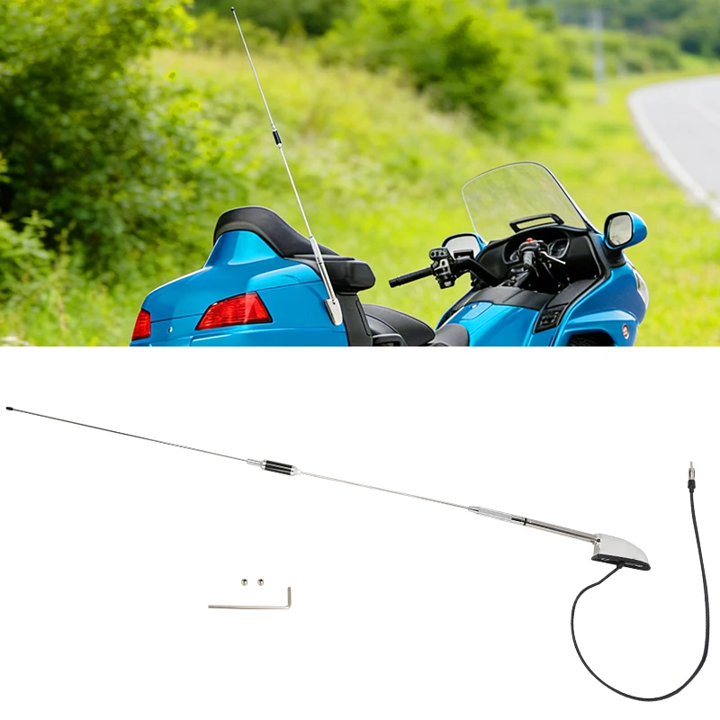 Accesorios para motocicleta, antena de radio, antena de audio Navi para Honda Glodwing Gl1800 GL1500 2001-2017