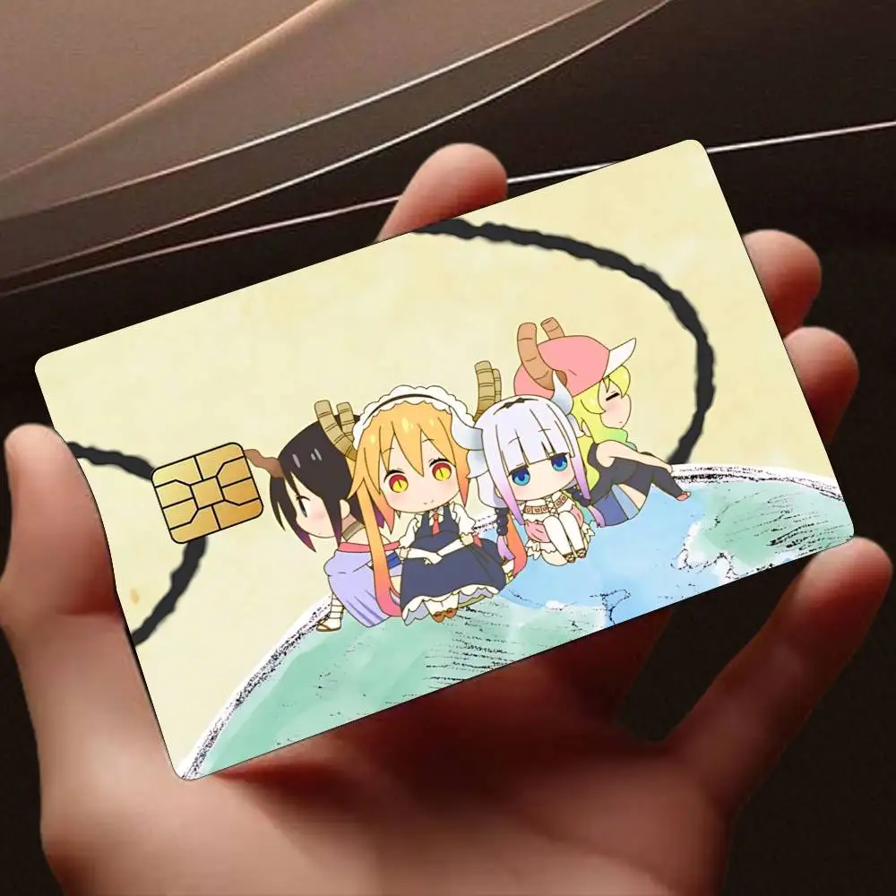 K-Kobayashi-s D-Dragon Maid Anime Card Stickers for Bank Access Protective Waterproof Film Cover Sticker Gift