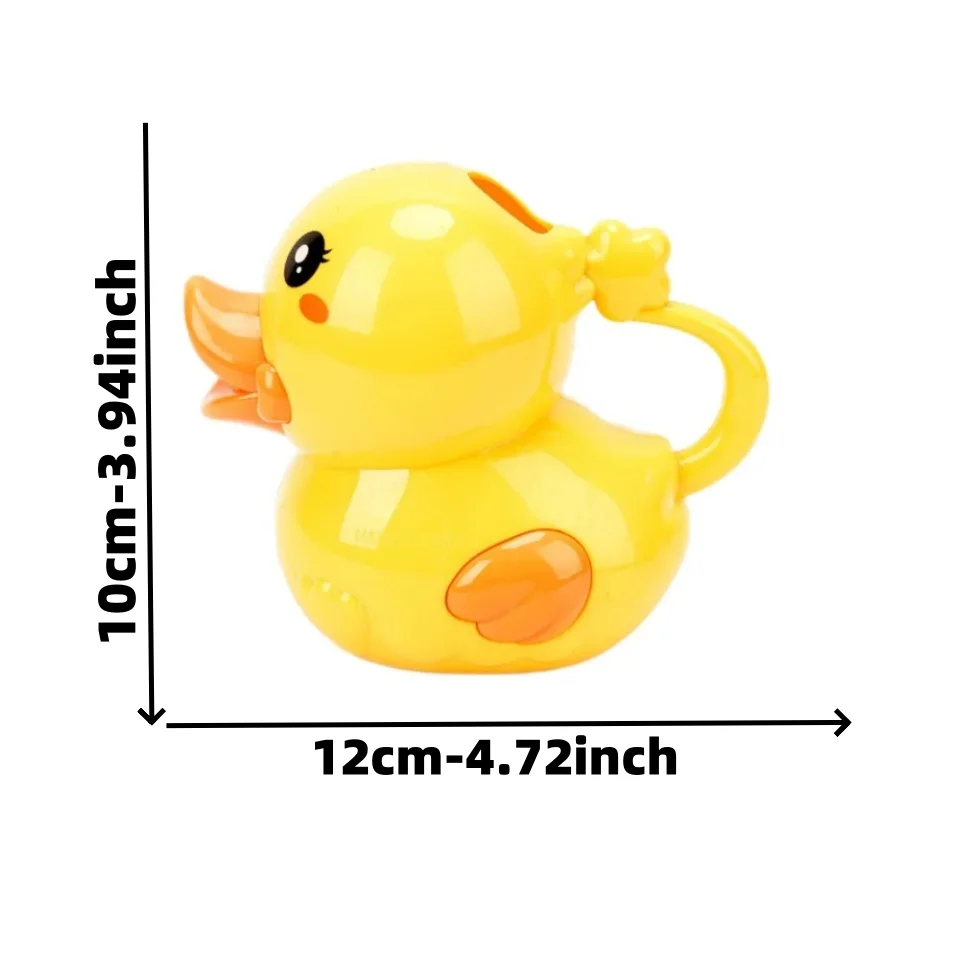 Cute Little Yellow Duck Shower Head, Baby Bath Toy, Spray Bottle, Children's Watering Water Bottle, Children's Bathroom Water Pl