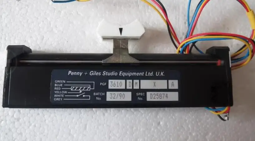 

3610 Penny+Giles Studio Equipment Ltd Потенциометр скольжения постоянного тока 11 см 10K