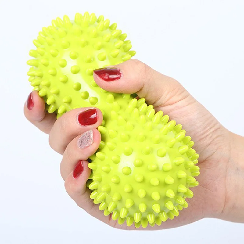 

Массажный мяч из ПВХ в форме арахиса с шипами, мяч для точечного массажа, мяч для йоги с шипами, фитнес-мяч, надувной мяч-ёжик