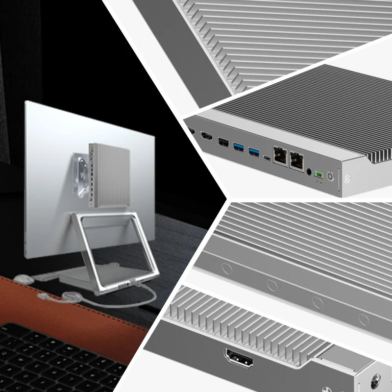 Maxtang SXRL 20 미니 Pc I5 1235u DDR4 32GB 1TB 4HDMI 2LAN 알루미늄 팬리스 Pc(타이머 포함) 산업용 Windows 11 컴퓨터