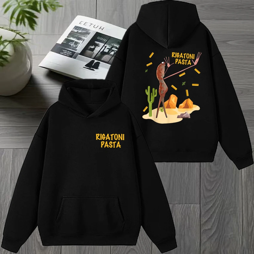 

Harajuku Marcus The Worm Meme Double Sided printed Hoodies Men women vintage Casual Sweatshirt Unisex Fleece Winter pullovers