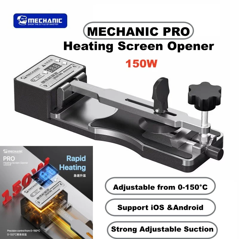 MECHANIC PRO Heating LCD Screen Separator Precision Control Form 0-150℃,Anti-slip for IPhone X-17 Samsung Xiaomi Android Phones