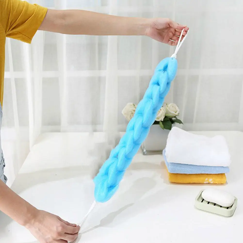 

Exfoliating Back Scrubber Bath Towel Brush for Body Shower Pe Material Soft Flexible Skin Cleaner Random Color Shower