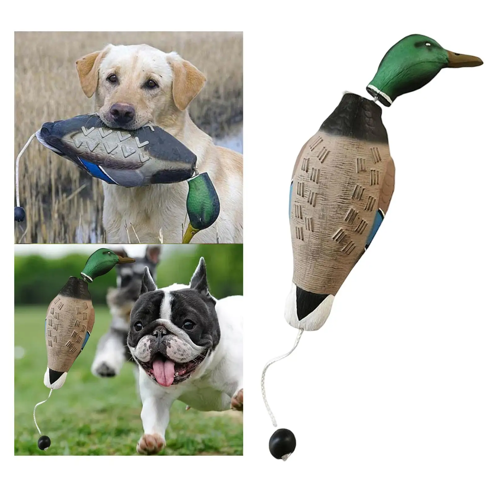 3D Mallard Duck Decoy Duck Hunting Decoy Outdoor Scare Lawn Yard Pool Decoying EVA for Dog Chewing Hiking