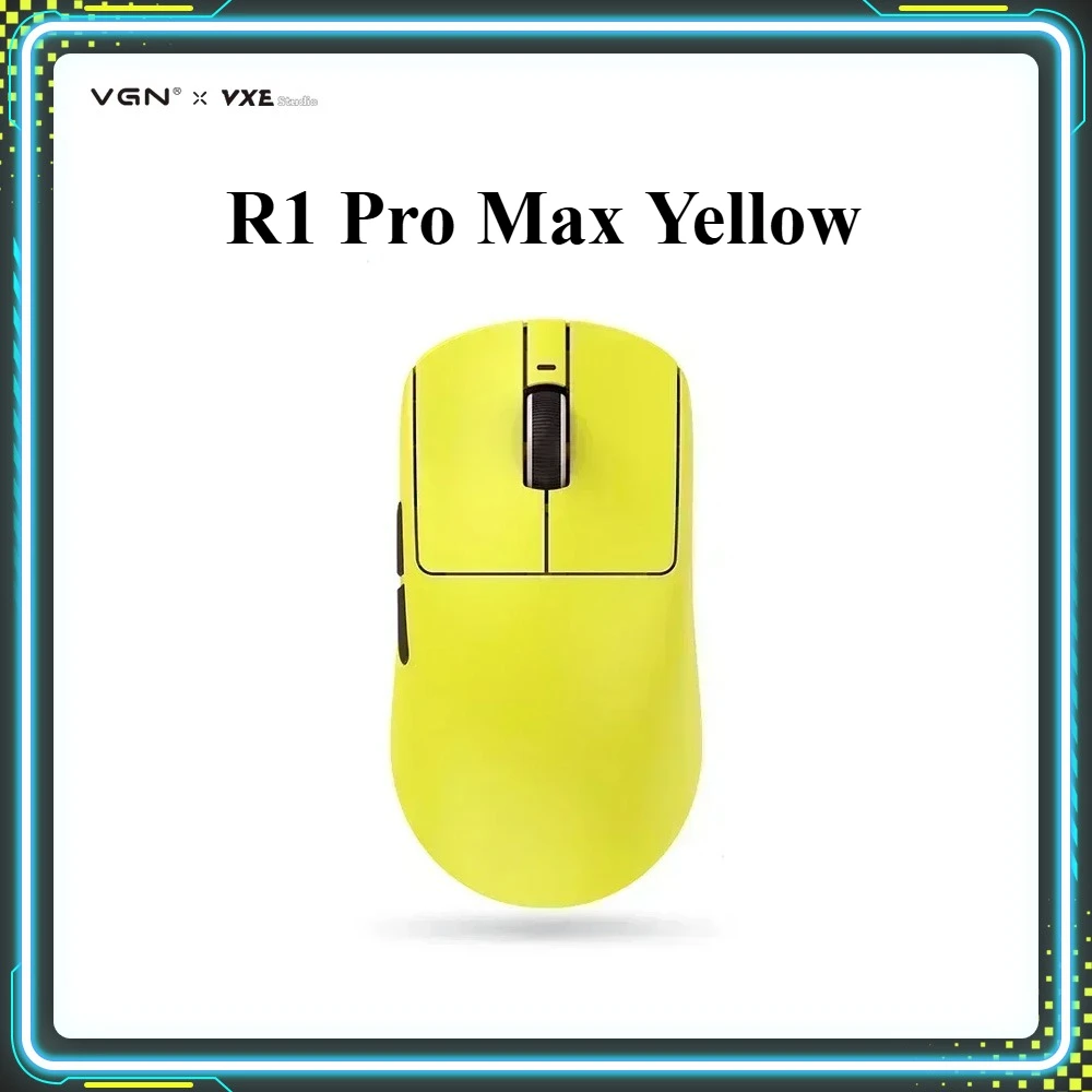 

Promotional Products VGN VXE Dragonfly R1 Pro Max Yellow Gaming Mouse Paw3395 Lightweight Custom Wireless Mice PC E-Sports Gifts