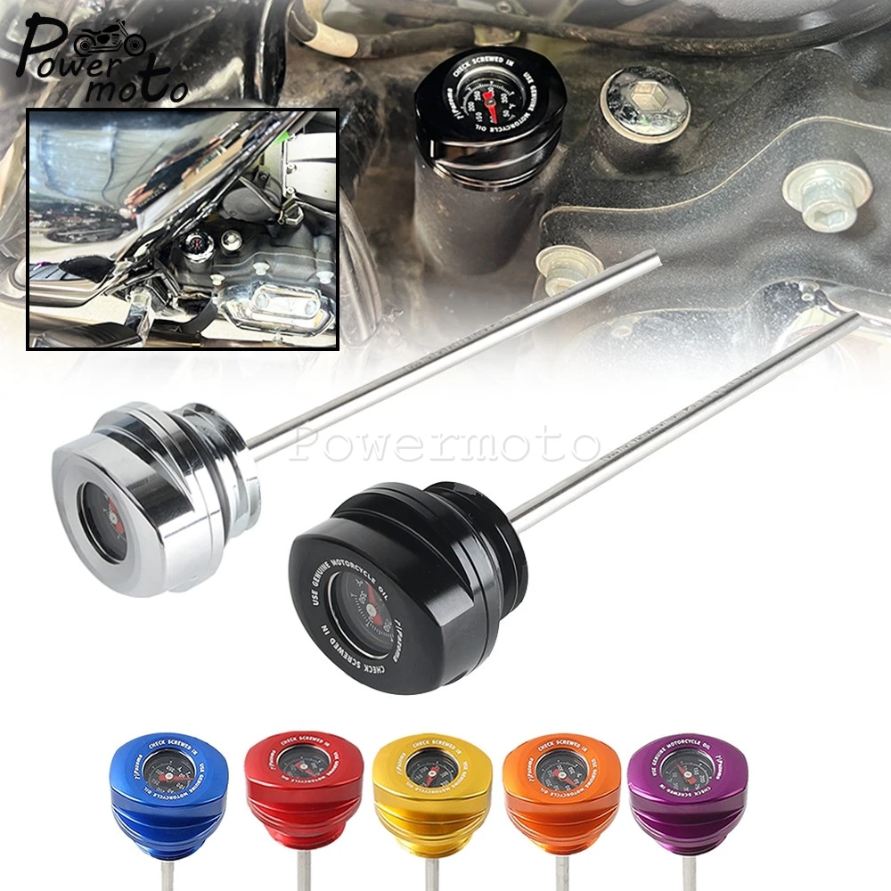 

For Harley Touring Oil Level Temperature Dipstick Cap Plug Fit Street Glide FLHX FLHXSE Road Glide FLTRX FLTRXSE FLTRXSTSE 23-24