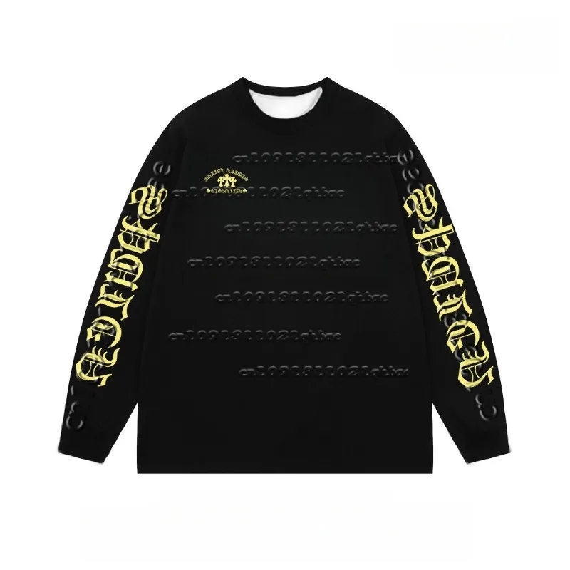 

American Retro High Street Letter 3D Printed Long Sleeved T-shirt Autumn New Loose Casual Versatile Quick Drying Top Trend