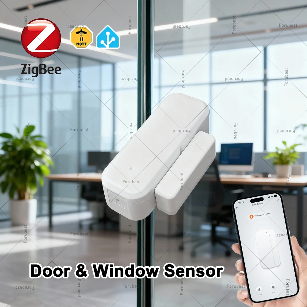 

ZigBee Door Window Sensor Smart Home Security Protection Magnetic Contact Door Open Closed Detector Works With Gateway Z2MQTT