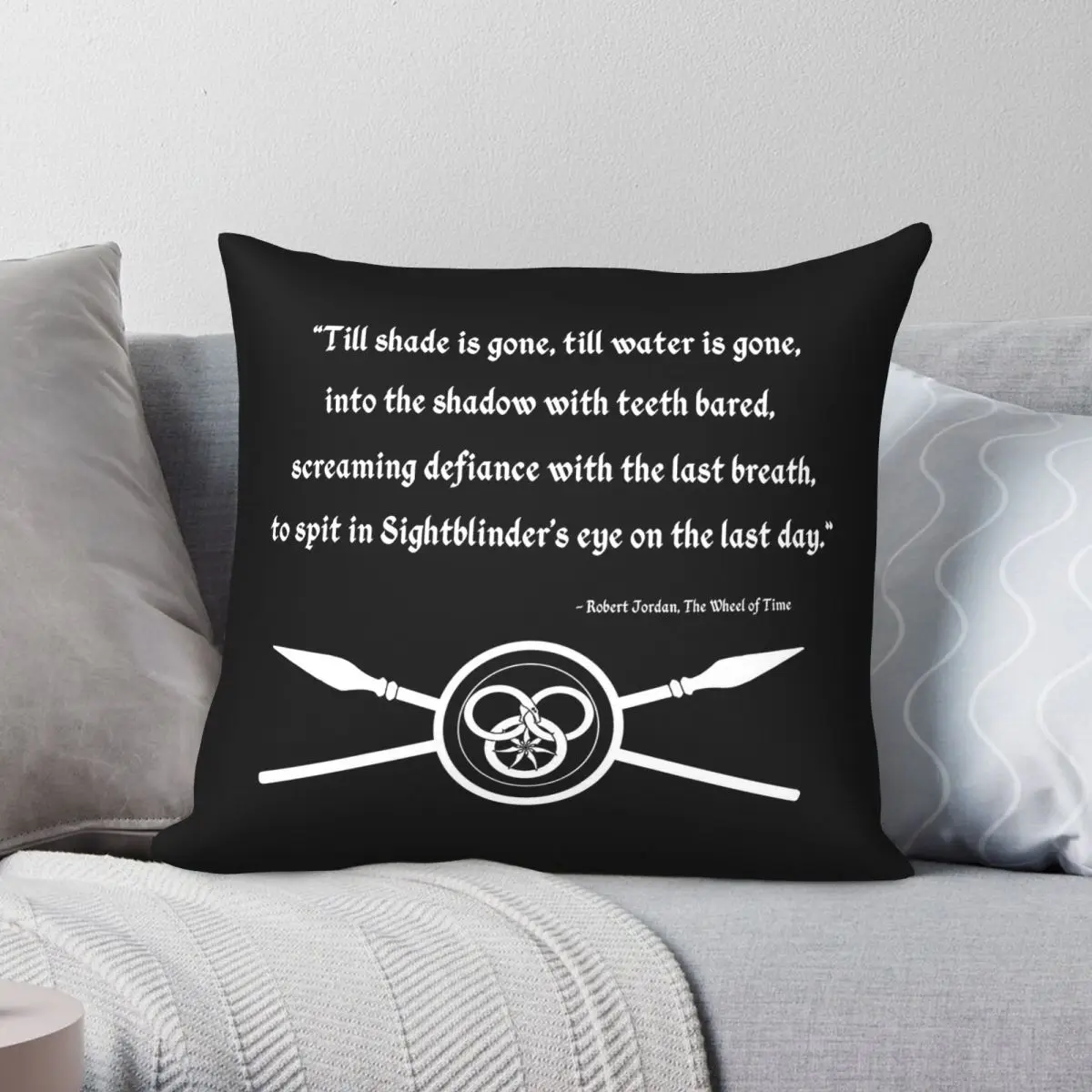 Till Shade Is Gone Aiel Wheel Of Time Square Pillowcase Polyester Linen Velvet Creative Zip Throw Pillow Case Room Cushion Case