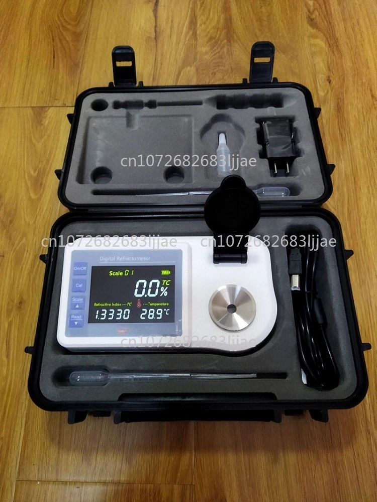 JK-TB95 مقياس السكر الرقمي عالي الدقة لسطح المكتب، شاشة ملونة، جهاز اختبار سكر الفاكهة