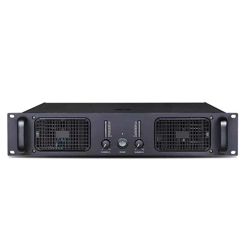 Hot Sells 2U 2*650W Two Channel Power Amplifier KTV Club Home Professional Stereo Sound Audio System Karaoke Power Amplifier