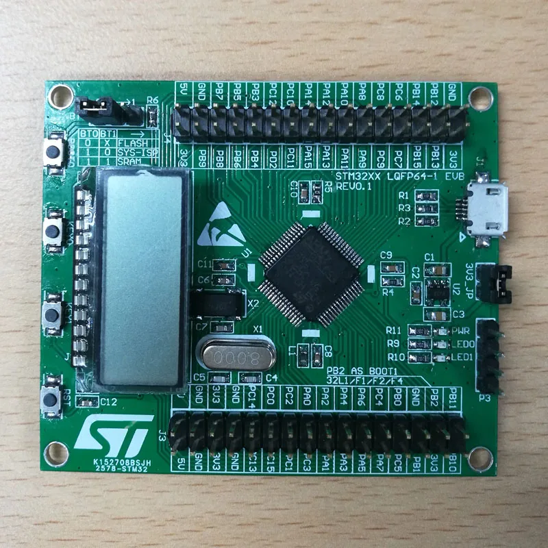 STM32L053R8T6 Low Power Development Board Evaluation Board USBHID, Segmented LCD, Low Power Routines