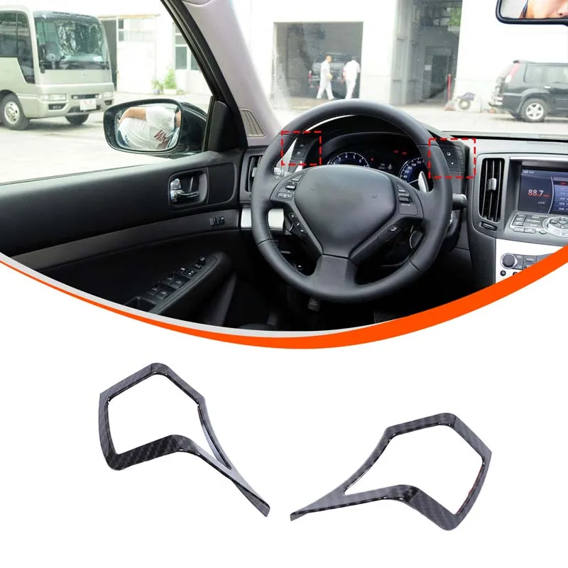 

For Infiniti G Series 2007-2013 Car dashboard adjustment decorative frame sticker ABS carbon fiber pattern interior accessories