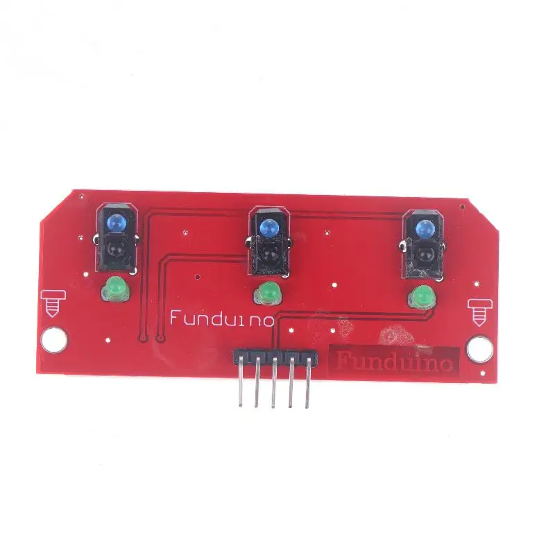 1/3/5 Uds TCRT5000 Módulo de Sensor de seguimiento de línea infrarroja de 3 canales Sensor de Robot de coche Módulo de seguimiento de rastreo para accesorios de Robot