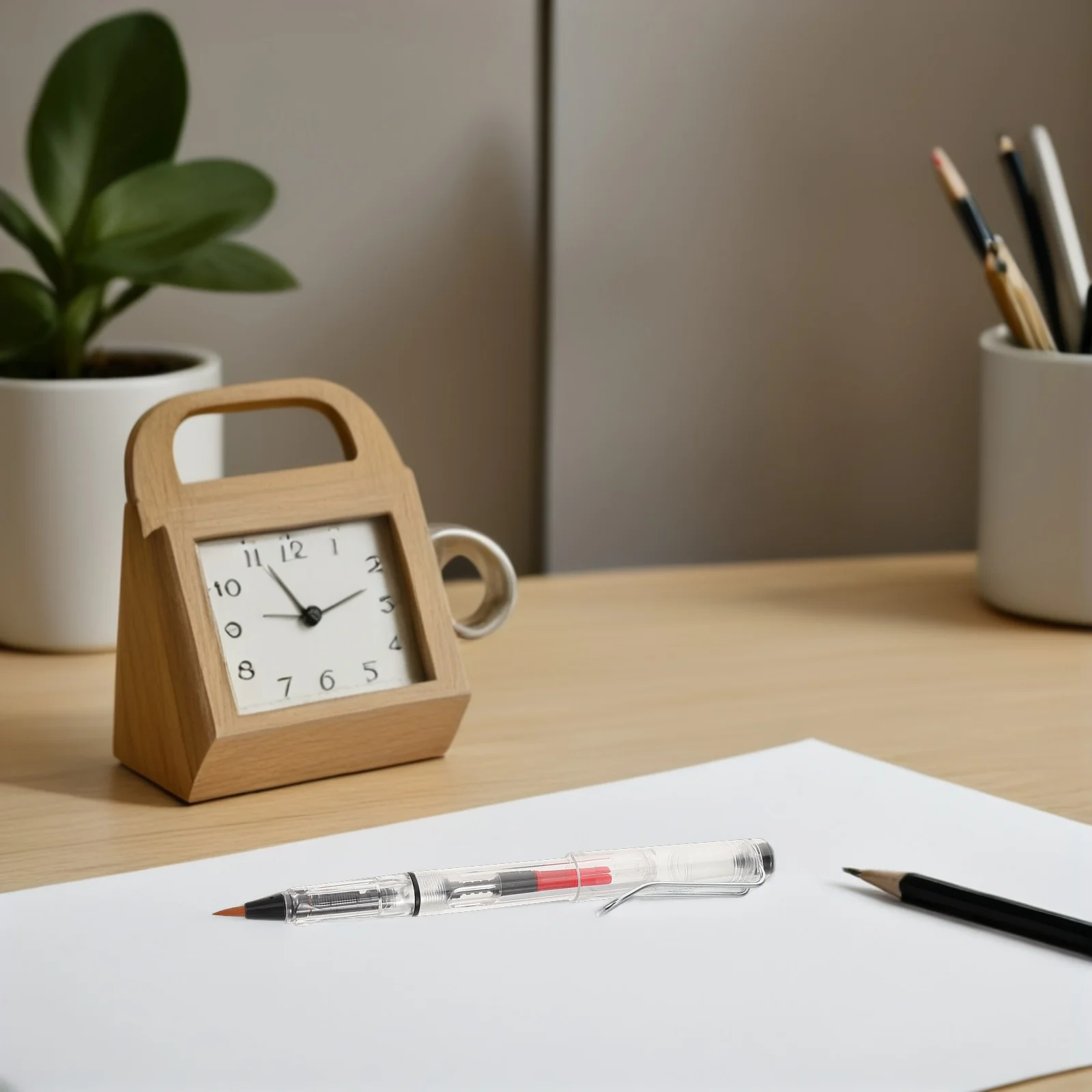 10Pcs Chinese Calligraphy Soft Tip Brush Pen Refillable Fountain Pen for Traditional Writing Sketching Lettering Ink Brush